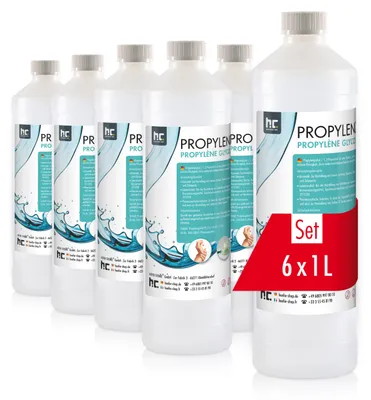 Produktbild von 6x 1 L Propylenglykol 99,5% in Pharmaqualität