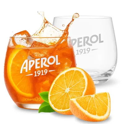 Produktbild von Maxito Aperol Gläser von hervorragender Qualität mit 370 ml im 2er Set als Geschenke für Frauen oder Aperol Geschenk - Aperol Spritz Gläser - Cocktail