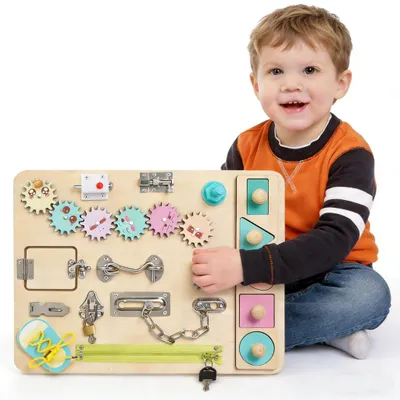 Image de Omgoods - Tableau pédagogique Montessori pour enfants de 3 à 6 ans