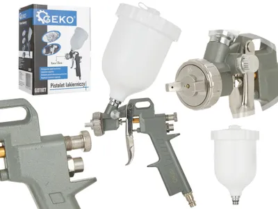 Immagine prodotto di Pistola per verniciare a spruzzo ,capacità 500 ml e ugello 1,5 mm, HVLP ,Geko