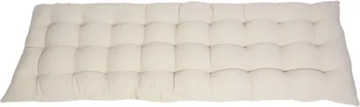 Produktbild von Bankauflage Beige Baumwolle 40x120cm – Sitzauflage Gartenbank