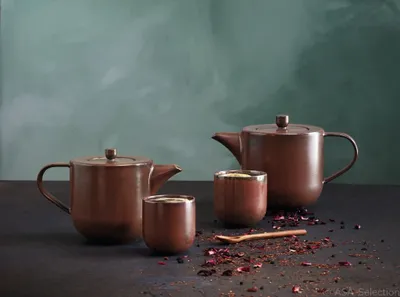 Produktbild von ASA Selection Coppa Teebecher, 2er Set, Teetasse, Becher, Porzellan, Rusty red, 200 ml, 19081176