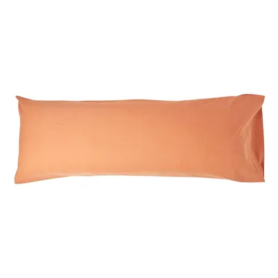 Obrázek produktu pro HOMESCAPES Lněný povlak na polštář pro boční spaní Burnt Orange