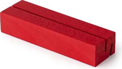 Zdjęcie produktu dla Metrie, Dablin-10B2HR Drewniana podstawka na winietki czerwony, buk, 10 cm