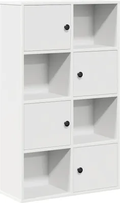 Obrázek produktu pro vidaXL Knihovna bílá 60x24x101,5 cm Materiál na bázi dřeva