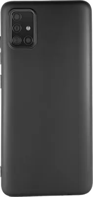 Produktbild von SCHWARZ TPU Silikon Matt Hülle für Samsung Galaxy A51 Handy Case Cover Bumper Etui Handyhülle Schutzhülle Backcover