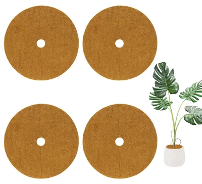 Productafbeelding van Set van 4 Kokosmatten van 20 cm voor Winterschutz van Planten