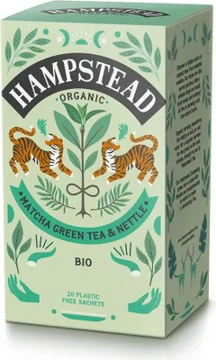 Produktbild von Hampstead Matcha & Brennnessel, Green Tea, 20 Beutel, 40g (12)