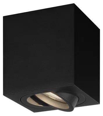 Produktbild von Ledvion - LED Aufbauspots Quadratisch, Dimmbare, 3W, 4000K, Schwarz, Deckenleuchte