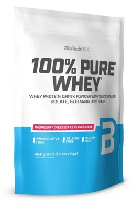 Produktbild von BioTech USA | 100% Pure Whey Raspberry cheesecake