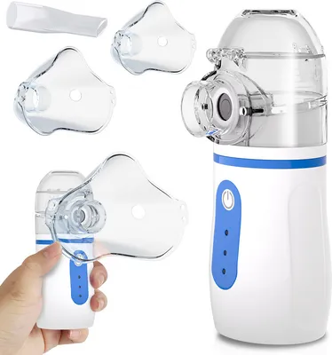 Obrázok produktu pre TolleTour Prenosný inhalátor rozprašovač pre deti dospelých, ultrazvukový inhalátor USB Nebuliser Tichý účinný pri prechladnutí respiračných ochoreniach
