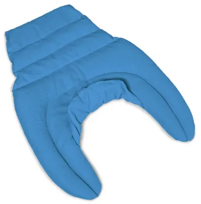 Produktbild von Nackenhörnchen HWS - Nacken + Schultern + Rücken - hellblau - Johanniskernkissen - Nackenkissen Wärmekissen - Nacken-Wärmekissen für Mikrowelle und Backofen