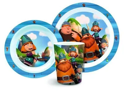 Produktbild von Studio 100 MEVI00000260 - Wickie und die starken Männer, Geschirr-Set, 3-teilig