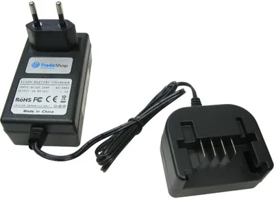 Produktbild von Trade-Shop 14,4V Li-Ion Akku Ladegerät Ladestation für Black & Decker HP146F4L HP146F4LBK HP146F4LK HP148F4LBK HP148F4LK