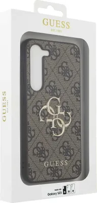 Obrázok produktu pre Guess GUHCS23S4GMGBR S23 S911 braun/braun Pevné puzdro 4G Big Metal Logo