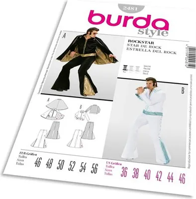 Obrázek produktu pro Střih Burda 2481 - Elvis, rocknroll, rockstar