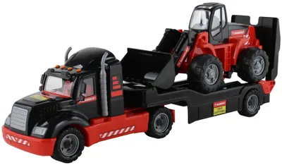 Produktbild von Polesie MAMMOET Tieflader LKW m. Schaufellader Radlader Baustellen Fahrzeug