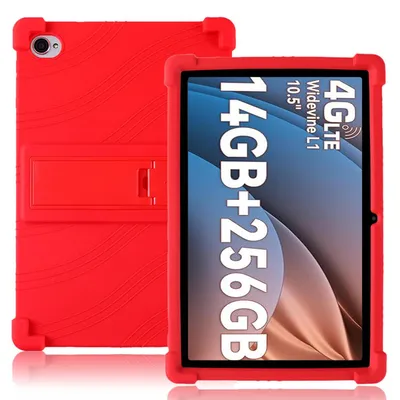 Obrázek produktu pro Tableta Pouzdro pro Blackview Tab 15 / Tab 15 Pro 10,5", nárazuvzdorné měkké silikonové ochranné pouzdro se stojánkem Červená