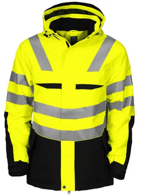 Produktbild von Projob 6418 GEFÜTTERTE JACKE EN ISO 20471 KLASSE 3