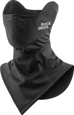 Image de ROCKBROS Hiver Demi Cagoule Fleece Masque Facial Écharpe Tuyau Noir