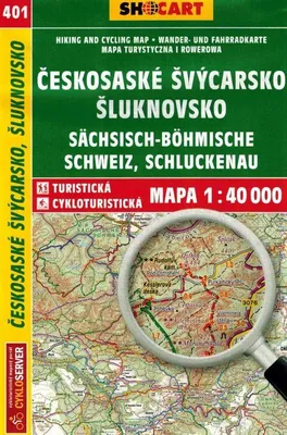 Imagen del producto de Mapa turístico de la República Checa, Suiza Checa, región de Šluknov, escala 1:40.000