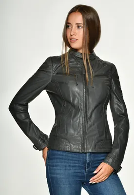 Produktbild von Mustang Lederjacke Ryana Damen dark grey L