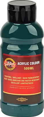 Zdjęcie produktu dla KOH-I-NOOR 0162751051LP Farba akrylowa 510 Dark Green 500 ml 1 szt.