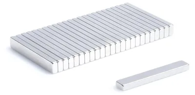 Produktbild von Top Magnesy - 100 Stück Neodym Magnete 25x4x2 mm N38 - extra starke Haftmagnete für Montage, Werkstatt & Industrie