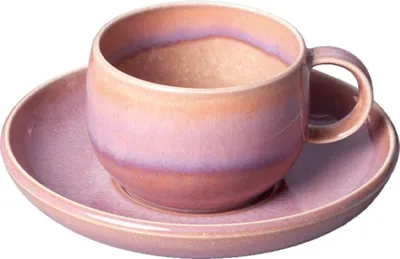 Produktbild von like. by Villeroy & Boch Perlemor Coral Kaffeetasse mit Untertasse 190 ml