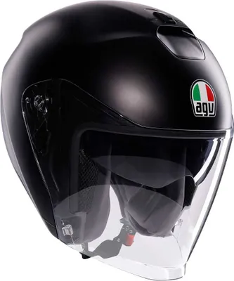 Produktbild von Agv Irides E2206 Jethelm Schwarz M Schwarz M