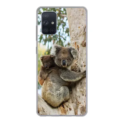 Produktbild von MuchoWow® Handyhülle Schutzhülle Hülle für Samsung Galaxy A51 5G Koalas - Kind - Baum - Jungen - Mädchen Silikon Softcase Handy Hülle - Abbildung