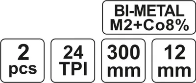 Zdjęcie produktu dla Yato YT-3462, Metal, Stal, Czarny, Czerwony, 30 cm, 12 mm, 0,65 mm