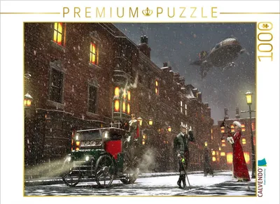 Produktbild von CALVENDO Puzzle Winterdampf | 1000 Teile Lege-Größe 64x48cm Foto-Puzzle für glückliche Stunden