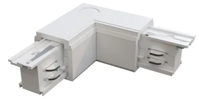 Immagine prodotto di Connettore Angolare Sinistro Plastica Bianco