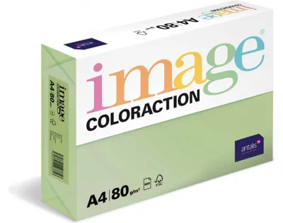 Produktbild von Antalis Image Coloraction, Kopieren, A4 (210x297 mm), 2500 Blätter, 80 g/m², Grün, 105 µm