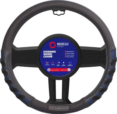 Immagine prodotto di Coprivolante Sparco SPS101, universale, auto, blu e nero, non sbiadisce