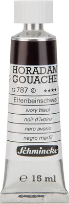 Produktbild von Schmincke 15ml HORADAM Gouache Elfenbeinschwarz Gouache 12 787 006
