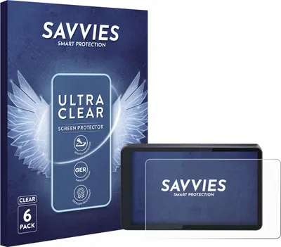 Produktbild von 6x Für CARabc DB601 Schutzfolie Savvies Displayschutz Display Schutz Folie Klar Transparent