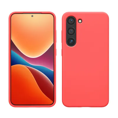 Produktbild von kwmobile Hülle kompatibel mit Samsung Galaxy S23 Hülle - dünnes Silikon Handy S23 Case - stoßfeste S23 Handyhülle weiche Oberfläche - Kabelloses Laden