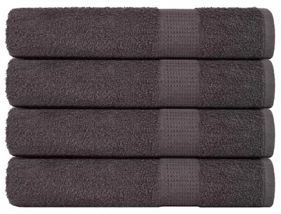 Immagine prodotto di vidaXL Asciugamani FROGN, 4 pezzi, antracite, 100x200 cm, 360 g/m²