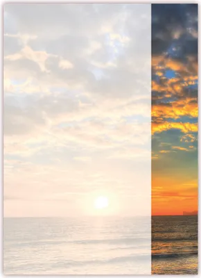 Produktbild von Motivpapier Briefpapier (Meer-5172, DIN A4, 25 Blatt) - Sonnenuntergang am Meer mit brennendem Himmel