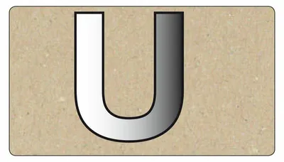 Immagine prodotto di Specchio ornamenti lettera maiuscola U