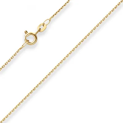 Produktbild von 1,1mm Ankerkette diamantiert Kette Collier Halskette aus 585 Gold Gelbgold 42cm