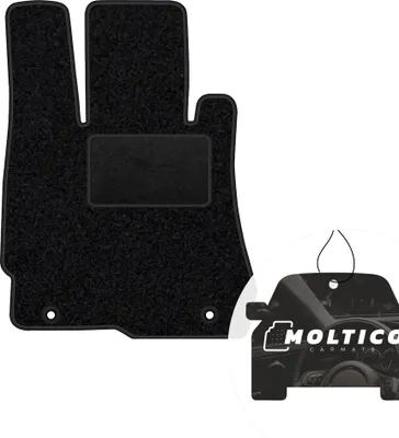 Produktbild von moto-MOLTICO Fahrer Fußmatte Auto Velours Fahrerseite Autoteppiche Schwarz Fahrermatte 1-teilig passend für Mercedes-Benz S-Klasse W221 2005-2013