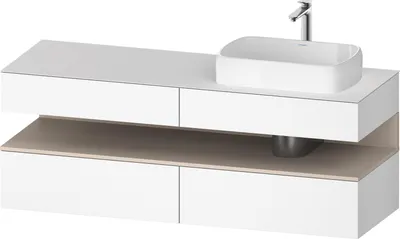 Produktbild von DURAVIT QA4778083180010 QAT KWTU WH Ek. 1600x550x600 Wß Mt.
