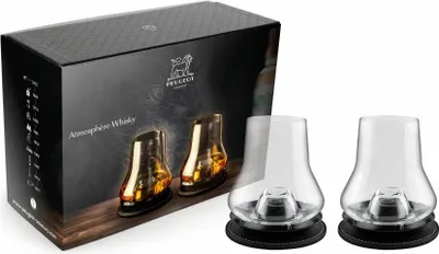 Immagine prodotto di Set di 2 bicchieri da whisky per degustazione PEUGEOT con sottobicchiere con base refrigerante
