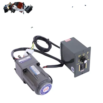 Produktbild von 220V Getriebemotor Drehzahlregler, einstellbarer Drehzahlbereich 0-68 U/min, robustes Aluminiumgehäuse