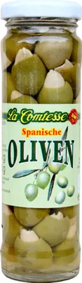Image de Olives vertes aux amandes, handpack, 140 g