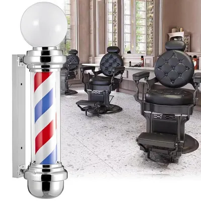 Obrázok produktu pre Stropní sloupková lampa LED barber, barber znak reklama salon 81,5 cm