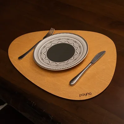 Produktbild von Hermia Concept, Pear - Honey, Tischmatten-Set aus Holz (4-teilig), 100 % HOLZ, Honig, 33 x 45 cm
